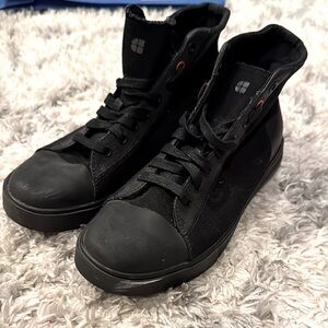 Black High-Top Work Sneakers